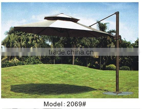Outdoor aluminum parasol
