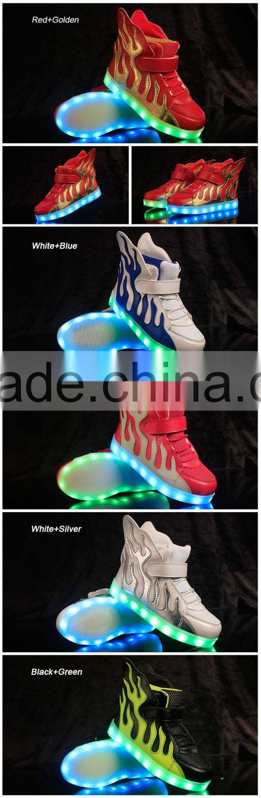 2016 The Newest Durable And Fashionable Kid LED Light Up Shoe
