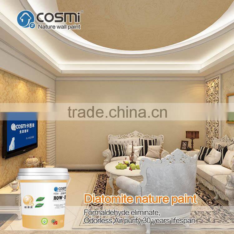 Diatomaceous earth wall paint,better than emulsion wall paint