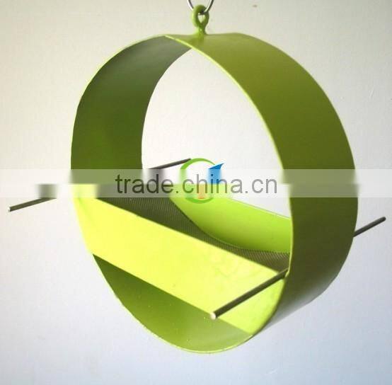 Galvanized metal hanging garden Bird feeder