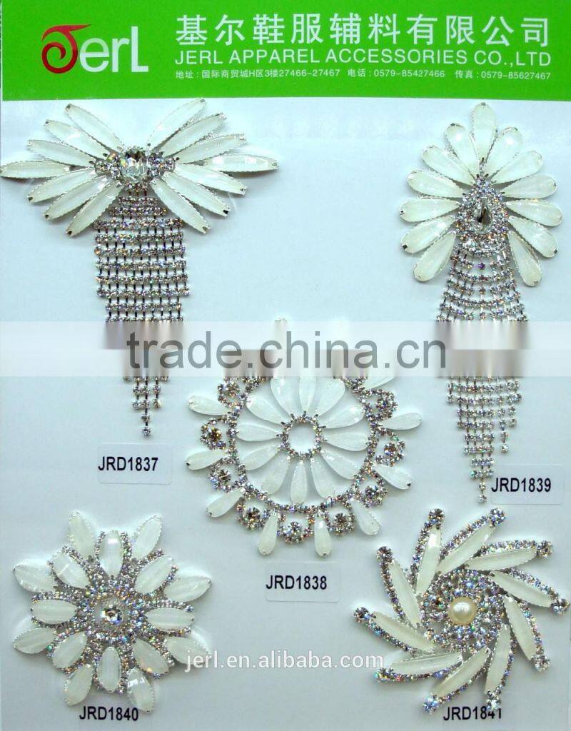 Wholesale iron on rhinestone pearl appliques