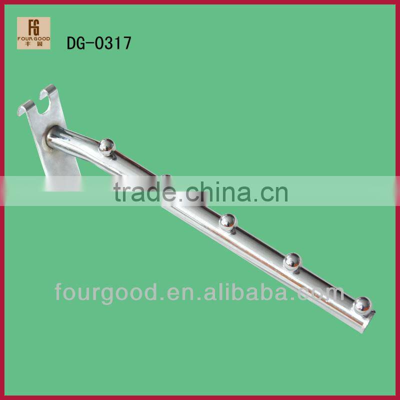 garments shop metal disply hook fix on wall panel