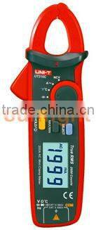 Mini Clamp Multimeter, AC/DC/Resistance/Capacitance/Temperature Clamp Meter, True RMS 200A, UT210C