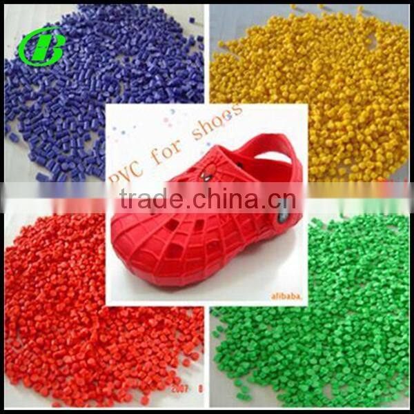 crystal colorful pvc compound /pvc granules for sandal shoe