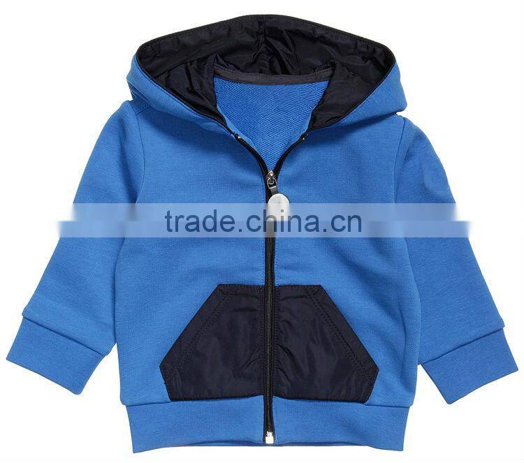 Wholesales Manufacturer Autumn Clothing Set Plain Zip-up Hoody And Pants For Kids
