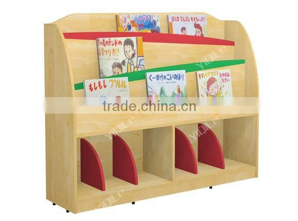 Guangzhou factory cheap price novel design wooden book rack for kids