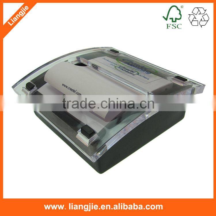 Combined sticky strips index,notes,memo pads in craft paper holder/box