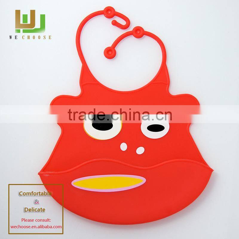 2016 Safe Easy Clean baby silicone bibs eco-friendly soft silicone adult baby bibs
