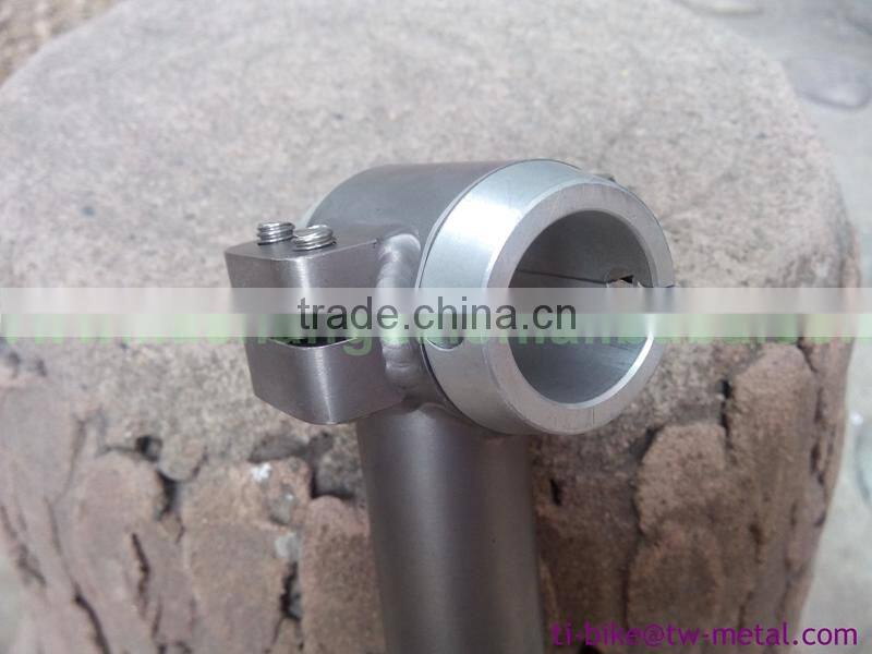 Titanium seat post for road bike frame or mountain bicycle frame 27.2 31.6 or 31.8