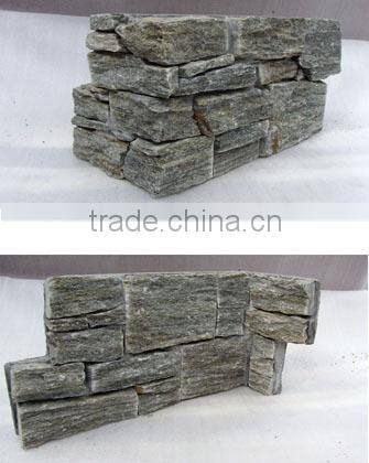 Hot Saled Gray Granite Exterior Natural Stone Wall Decoration