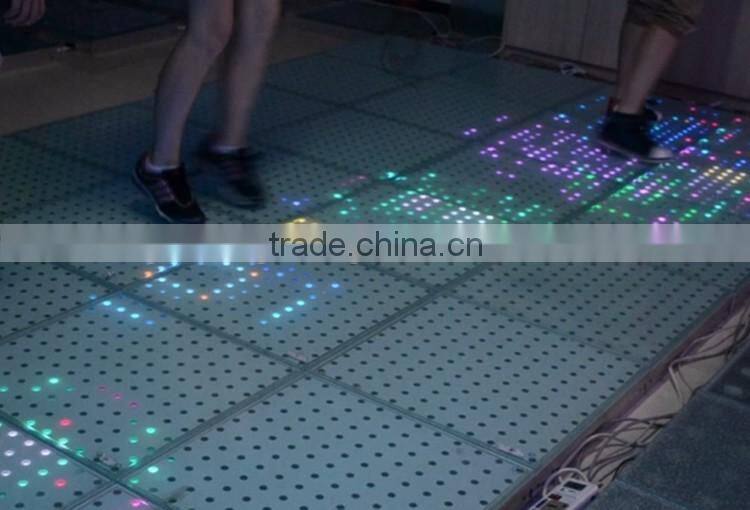 PC/Sub Control 144pcs SMD5050 3in1 RGB 12*12 Pixels Interactive 50*50cm LED Dance Floor