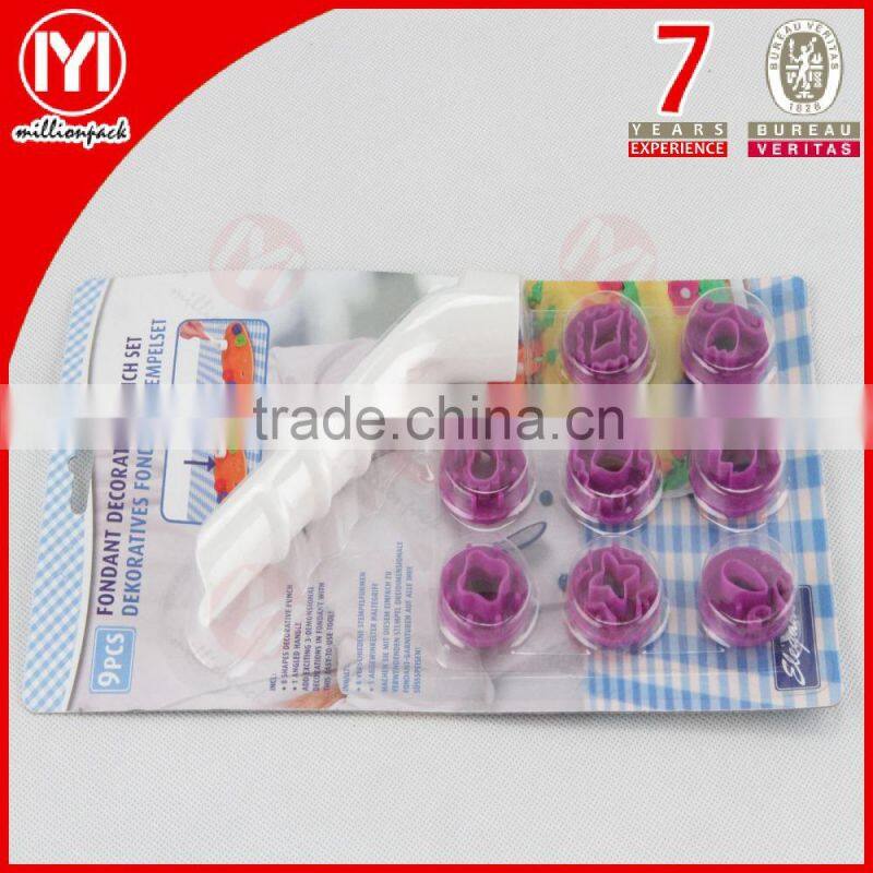 8pcs Replaceable Plastic Cake/Fondant Decorate Punch set