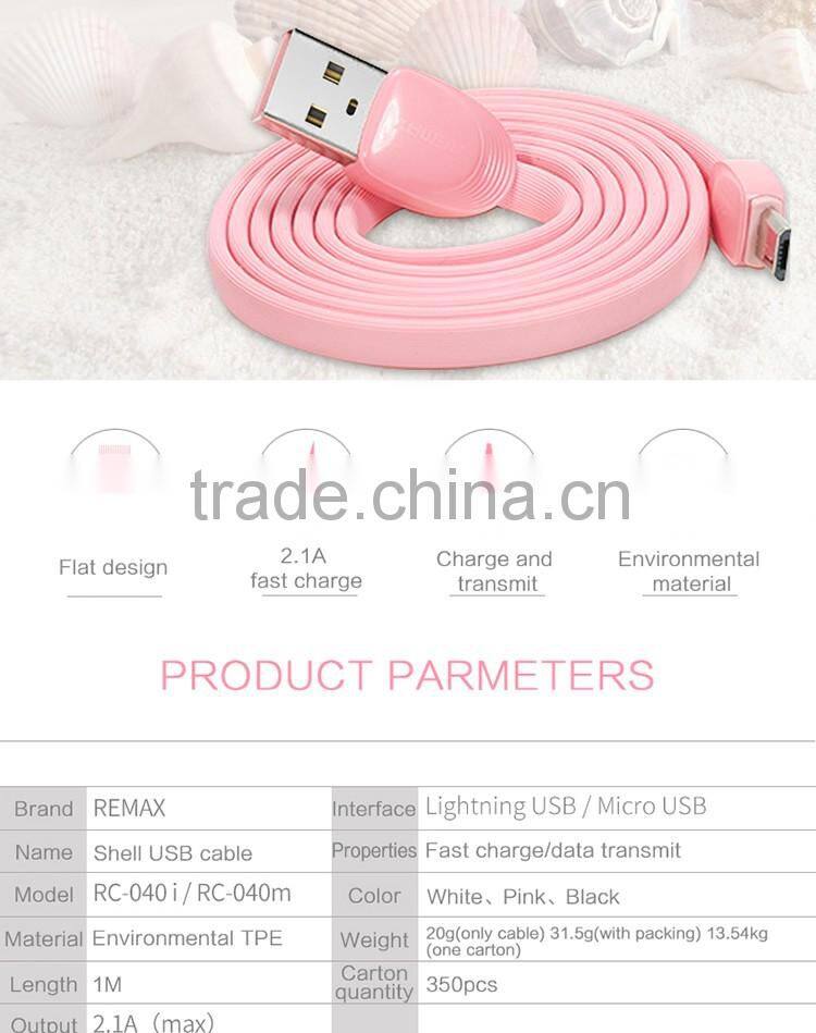 REMAX Shell micro usb data charger cable