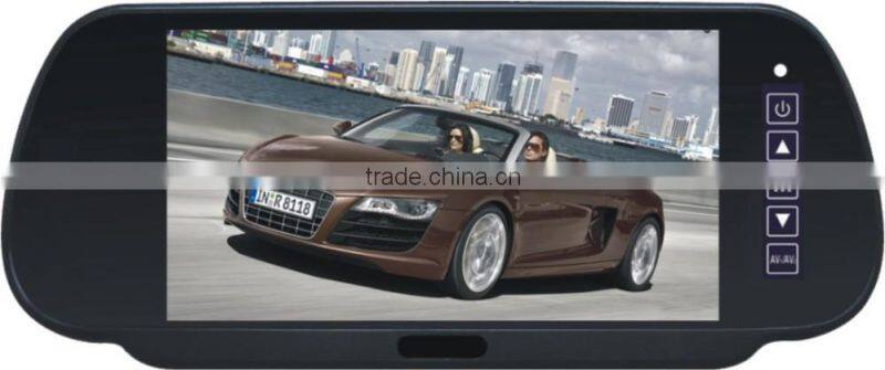 7 inch car rearview mirror monitor rearview tft lcd monitor with TV function