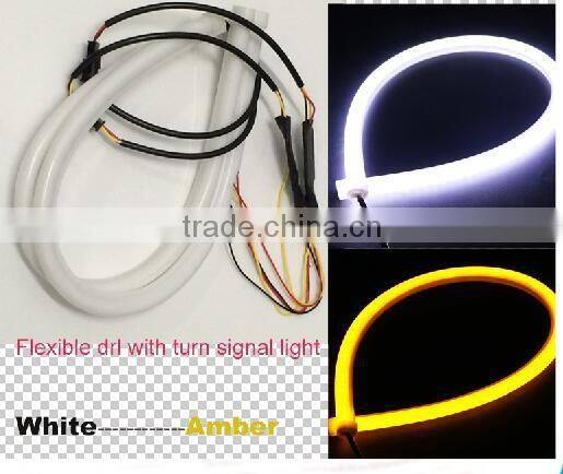 Hot Selling Led Flexible drl Strip Daytime Running Light Universal Led Strip 45cm 60cm sequential drl