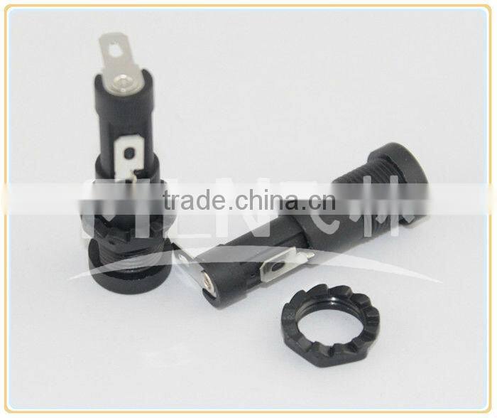 R3-9 small black bakelite fuse holder socket 10A 250VAC