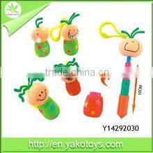 plastic keychain animal shape stretchy ballpen for children