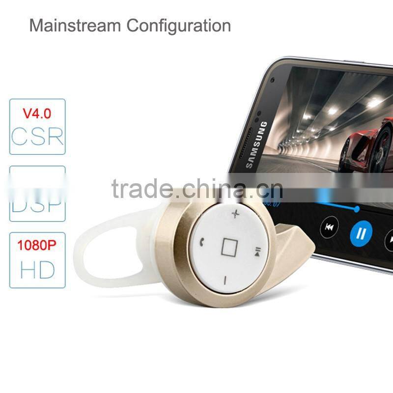 2016 New Arrival Super Mini & Micro Mini A8 Wireless Bluetooth Earphone In-ear with Hands free and Microphone
