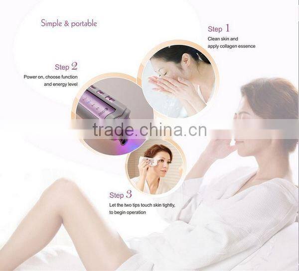 Home use radio frequency skin tightening device