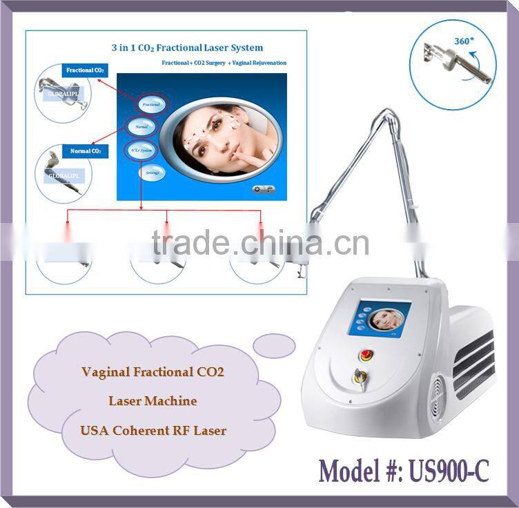 Latest rf tube wrinkle removal laser co2 portable surgical fractional