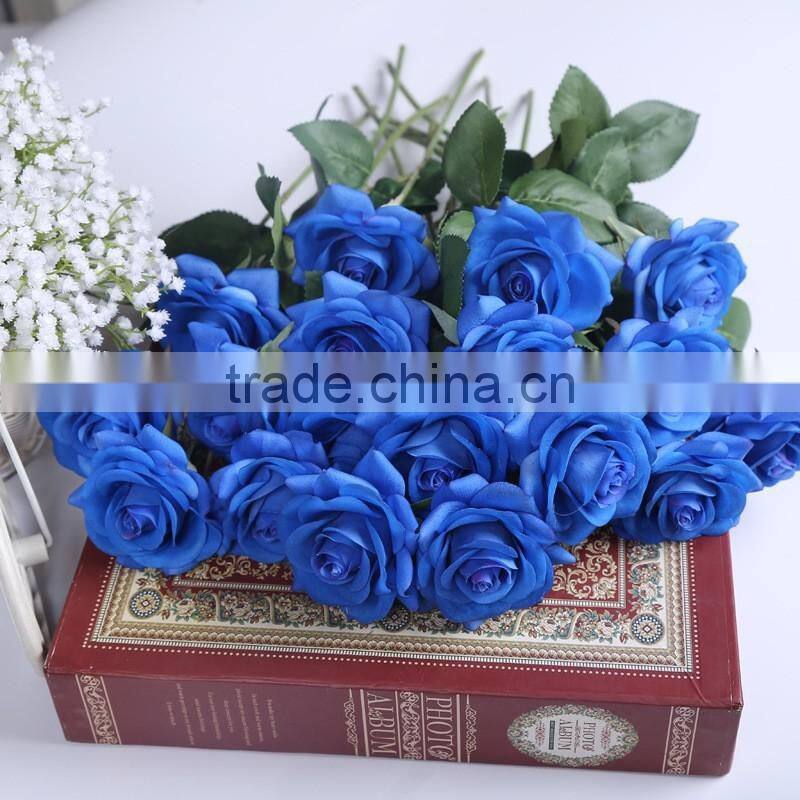 53cm good quality artificial orange rose for valentine's day