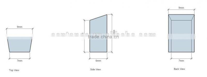 custom made cemented carbide cutting tip for steel, cast iron water pipe