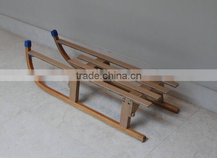 christmas wooden snow sport sledge