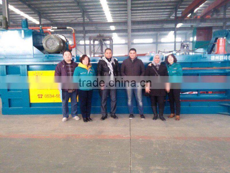 Horizontal Hydraulic Waste Paper baler Machine Waste Cardboard Baler Machine