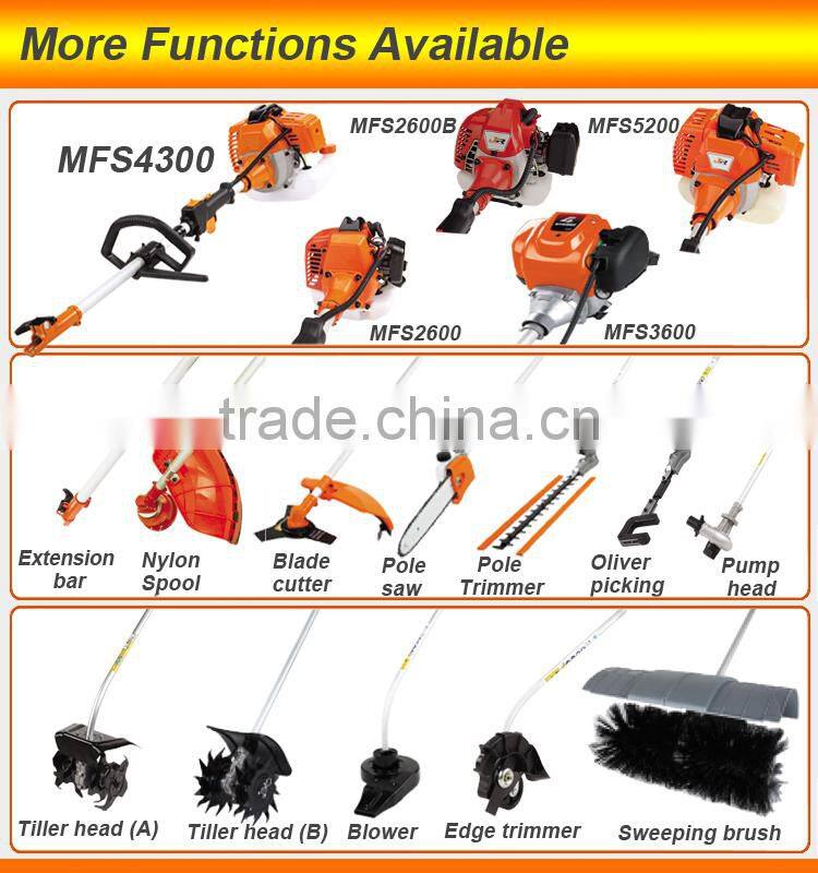 china supplier 26cc multifunction tool 4in1 brush cutter