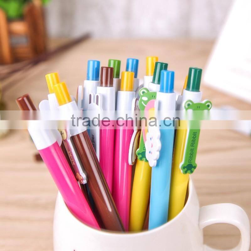 rainbow pen,cartoon lovely plastic ball pen