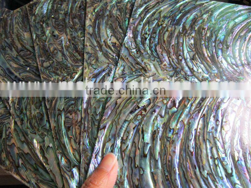 Thick New Zealand green abalone shell paper self-adhesive shell paper ,shell laminate