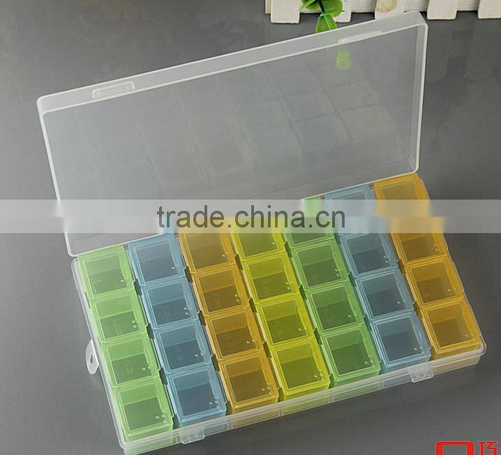 28 Days Monthly Pill Box Organizer with AM/PM Night Reminder