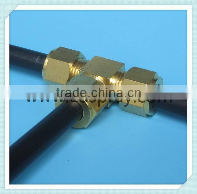 3/8" or 9.52mm Threaded type brass Tee connector in mist system field