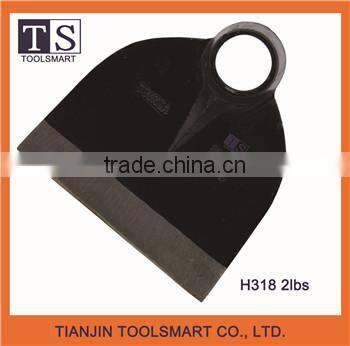 farming weed hand steel hoe head mainly for Indonesia rail steel farm hoe