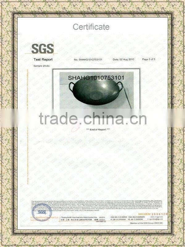 Hand Made Flat Bottom Chinese wok