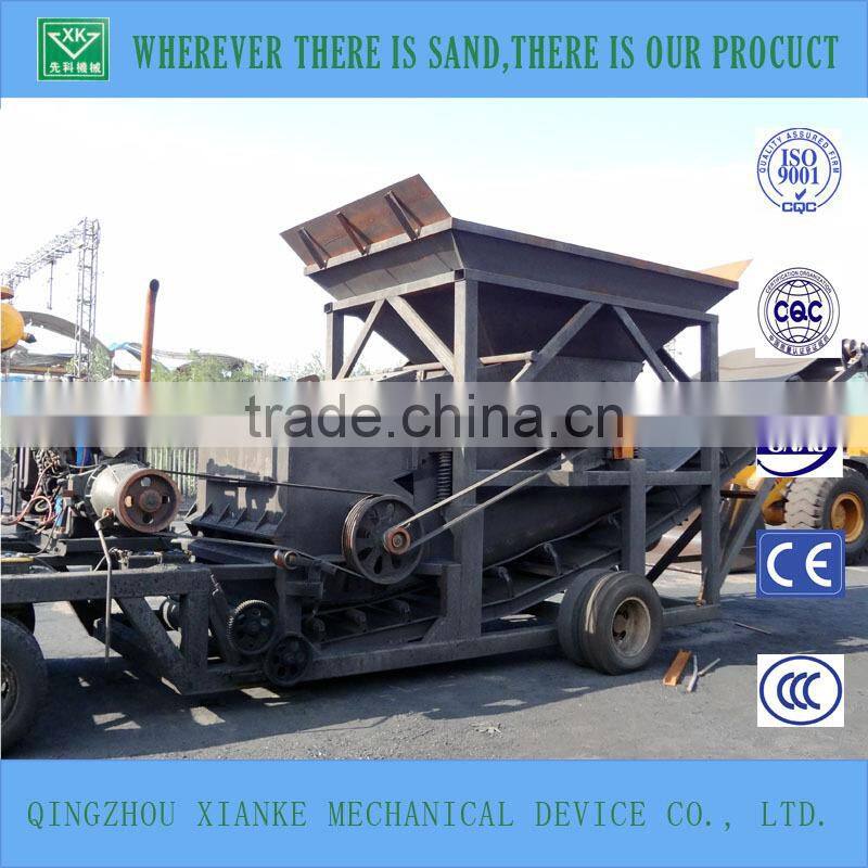 movable sand screening machine