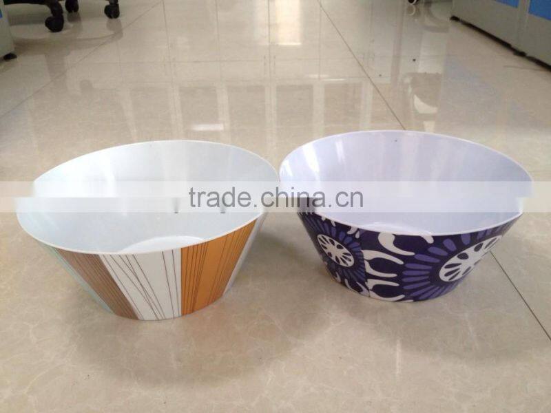 Printed melamine bowl,large