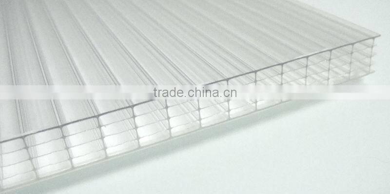 Professional factory made cheap colored 6mm honeycomb polycarbonate hollow sheet