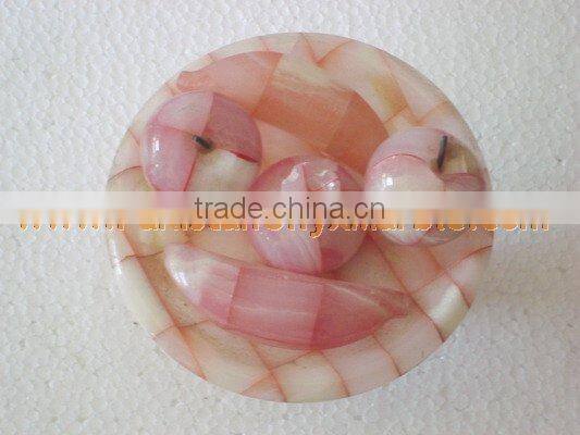 PAKISTAN SUPPLIER Hot Sale Popular ONYX FRUITS PLATES HANDICRAFTS