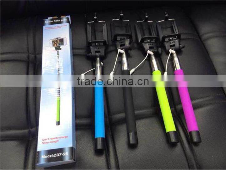 alibaba wholesale for monopod selfie stick ,the selfie stick, wire rod telescopic self photo lever for mobile and camera