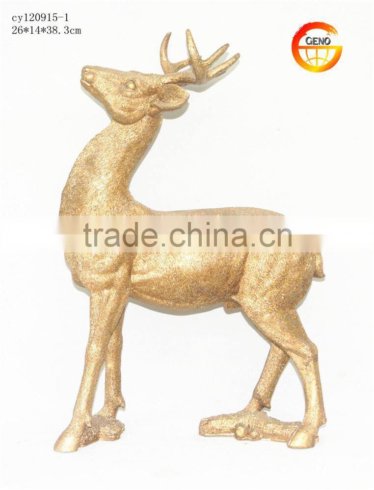 Hot selling resin standing deer decoration