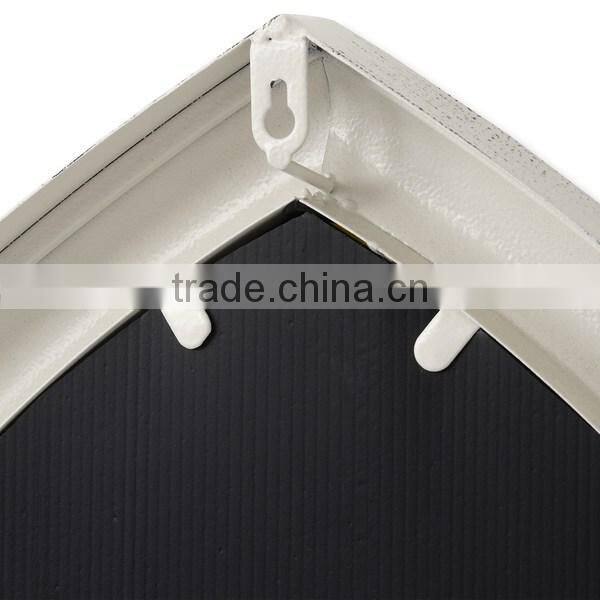 Antique White Gothic iron window mirror