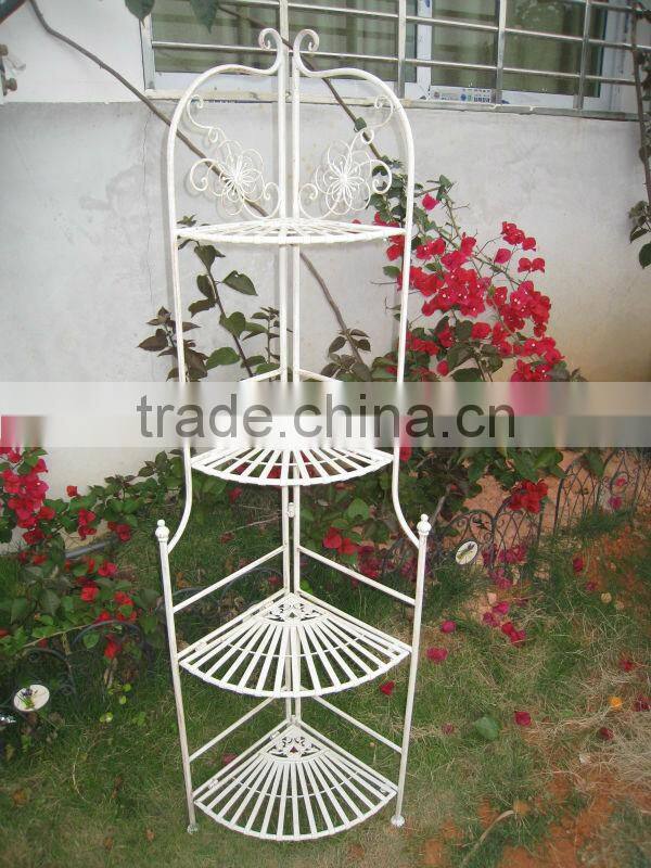 Light Weight Outdoor Vintage Wrought Iron Shelf