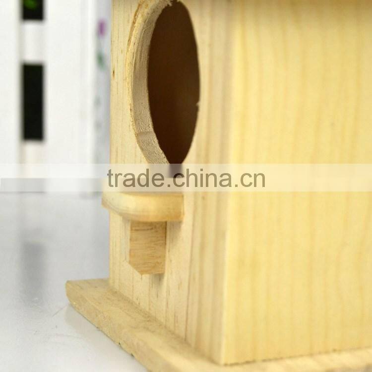 Wholesale Wooden bird nest, decorated wooden bird house