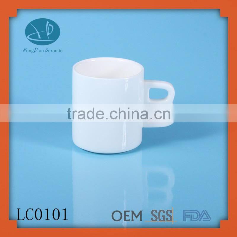 letter mug,promotion espresso mug with letter handle