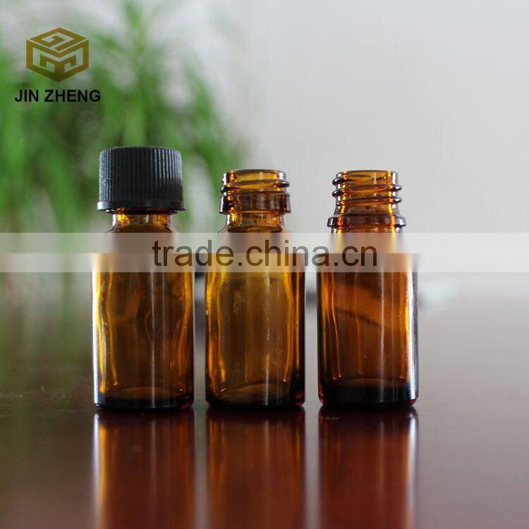 10-100ml Empty Amber Essential Oil Glass Bottle With Plastic Lids