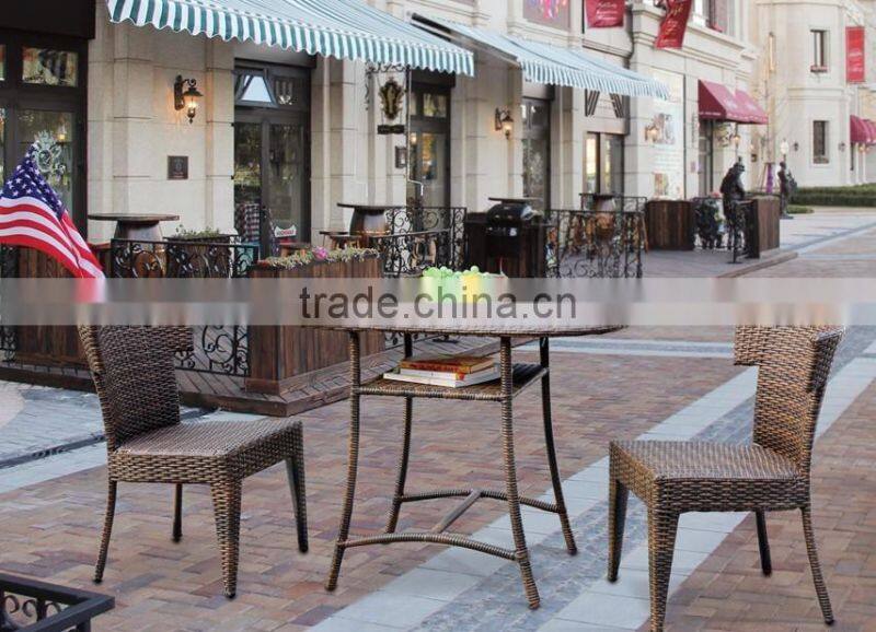 2017 Sigma promotion all weather leisure ways plastic synthetic rattan garden chairs and tables