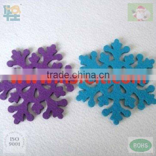 Eco-Friendly Laser Cut Christmas Felt Snowflake Decorations