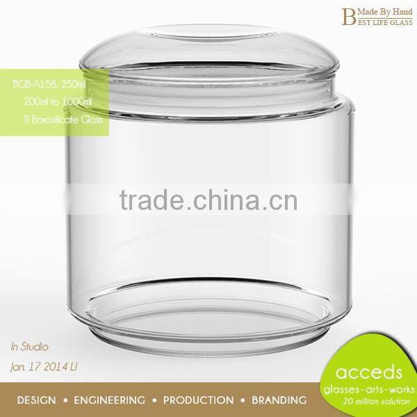 Personalized Round Shape Borosilicate Glass Candy Jar