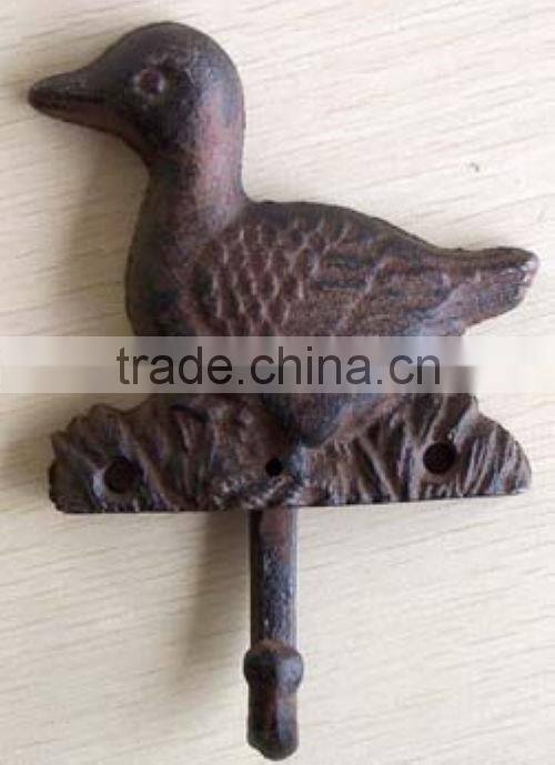 The England style antique cast wrought iron wall key hook